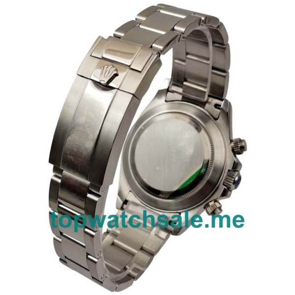 Replica Rolex Daytona 116509 UK - 40MM Steel Male Rolex Daytona Replica Watches - Blingwatches.co.uk
