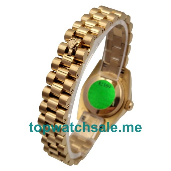 Replica Rolex Lady-Datejust 179178 UK - 26MM Gold Female Rolex Lady-Datejust Replica Watches - Blingwatches.co.uk