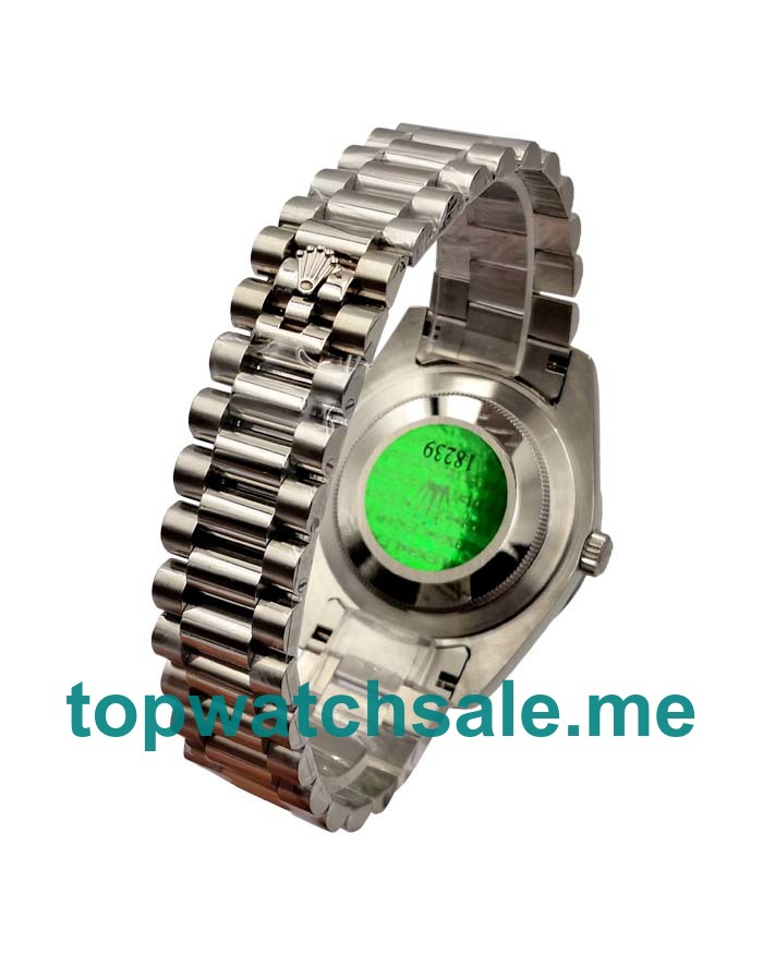 Replica Rolex Day-Date 118239 UK - 40MM Steel Male Rolex Day-Date Replica Watches - Blingwatches.co.uk