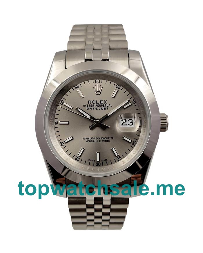 Replica Rolex Datejust 126300 UK- 39MM Steel Male Rolex Datejust Replica Watches - Blingwatches.co.uk