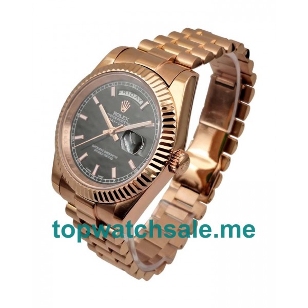 Replica Rolex Day-Date II 218235 UK - 41MM Rose Gold Male Rolex Day-Date II Replica Watches - Blingwatches.co.uk