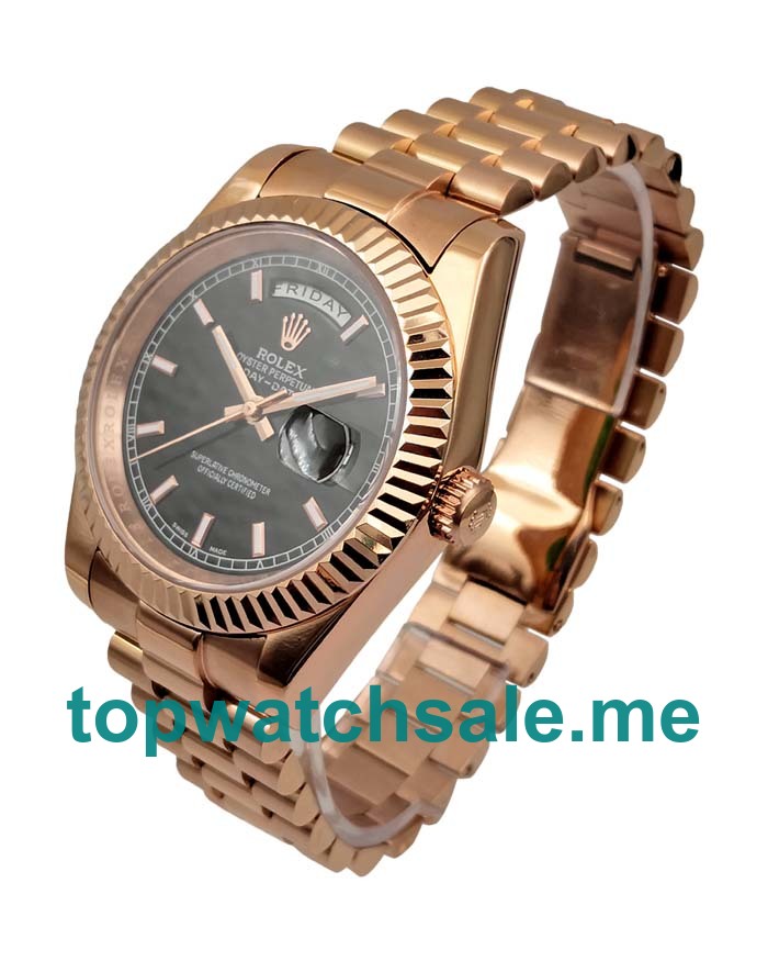 Replica Rolex Day-Date II 218235 UK - 41MM Rose Gold Male Rolex Day-Date II Replica Watches - Blingwatches.co.uk