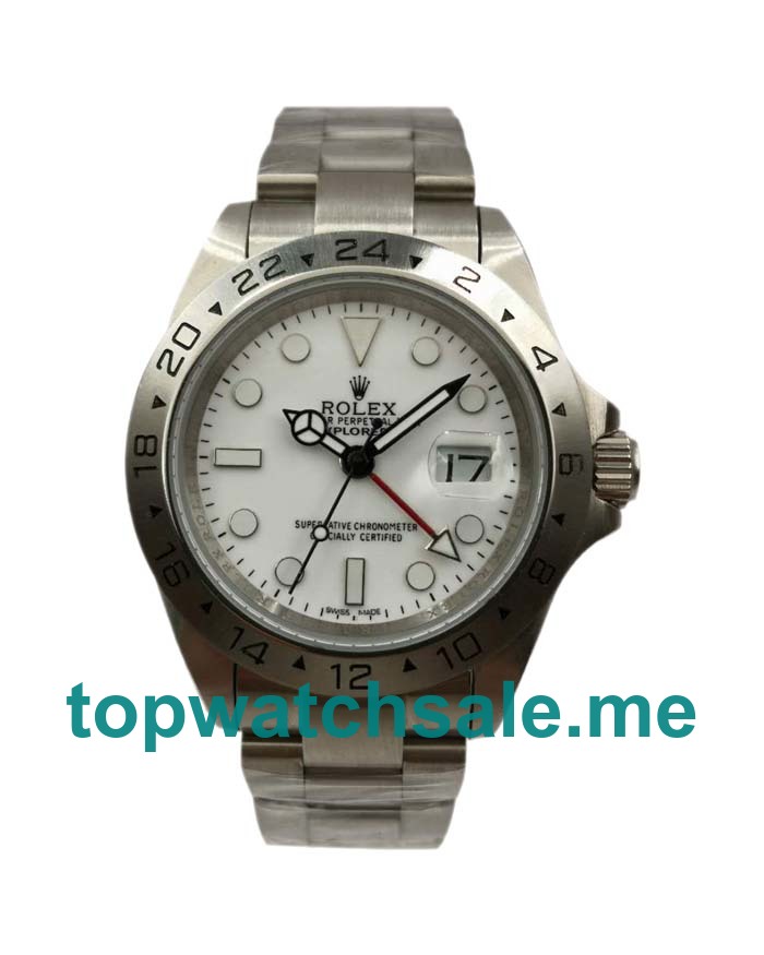 Replica Rolex Explorer II 16570 UK - 40MM Steel Male Rolex Explorer II Replica Watches - Blingwatches.co.uk