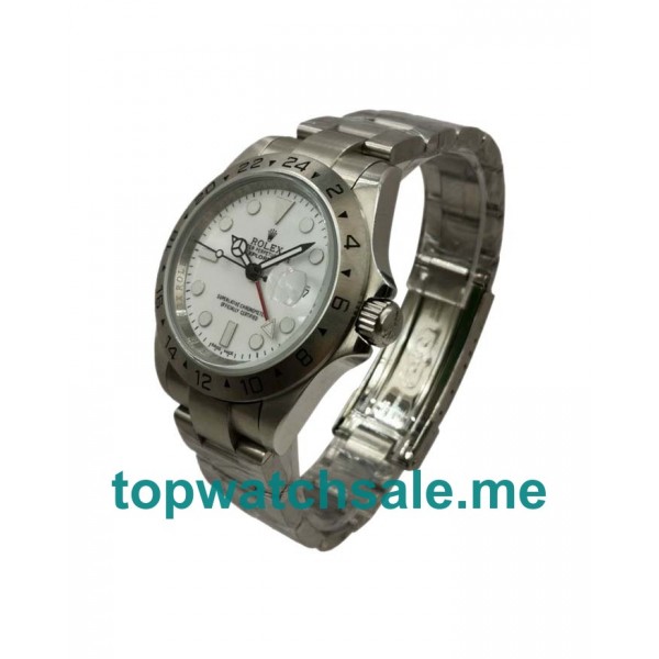Replica Rolex Explorer II 16570 UK - 40MM Steel Male Rolex Explorer II Replica Watches - Blingwatches.co.uk