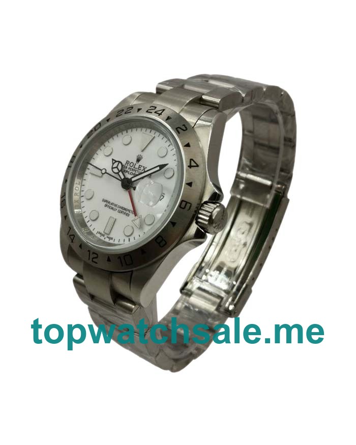 Replica Rolex Explorer II 16570 UK - 40MM Steel Male Rolex Explorer II Replica Watches - Blingwatches.co.uk