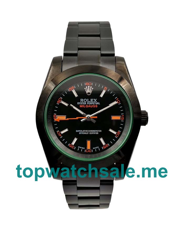 Replica Rolex Milgauss 116400 GV UK- 40MM Steel Male Rolex Milgauss Replica Watches - Blingwatches.co.uk