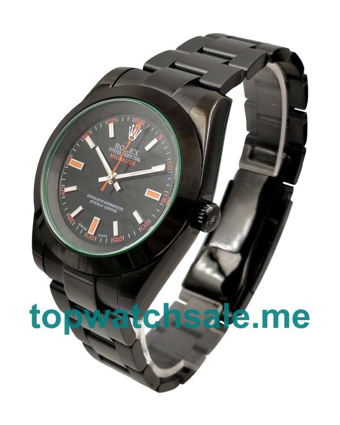 Replica Rolex Milgauss 116400 GV UK- 40MM Steel Male Rolex Milgauss Replica Watches - Blingwatches.co.uk