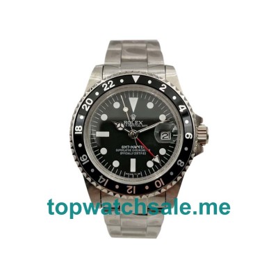 Replica Rolex GMT-Master 16750 UK - 40MM Steel Male Rolex GMT-Master Replica Watches - Blingwatches.co.uk
