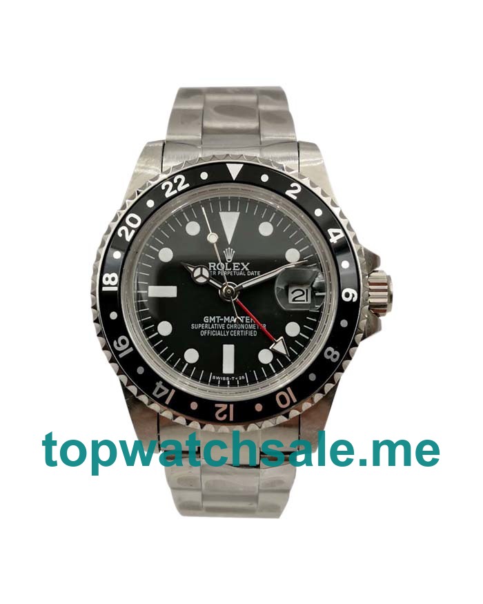 Replica Rolex GMT-Master 16750 UK - 40MM Steel Male Rolex GMT-Master Replica Watches - Blingwatches.co.uk