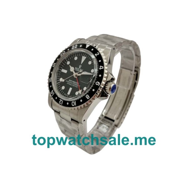 Replica Rolex GMT-Master 16750 UK - 40MM Steel Male Rolex GMT-Master Replica Watches - Blingwatches.co.uk