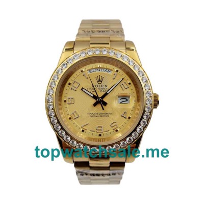 Replica Rolex Day-Date II 218348 UK - 41MM Gold Male Rolex Day-Date Replica Watches - Blingwatches.co.uk