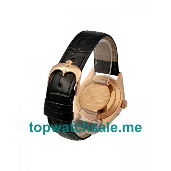 Replica Rolex Cellini 50525 UK - 39MM Rose Gold Male Rolex Cellini Replica Watches - Blingwatches.co.uk