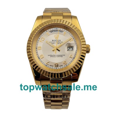 Replica Rolex Day-Date II 218238 UK - 41MM Gold Male Rolex Day-Date II Replica Watches - Blingwatches.co.uk