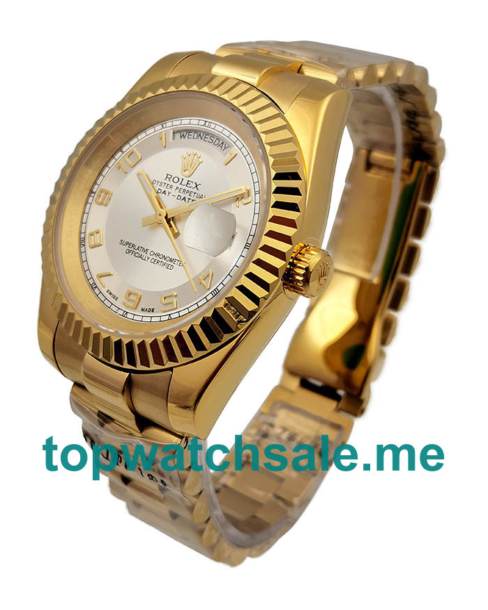 Replica Rolex Day-Date II 218238 UK - 41MM Gold Male Rolex Day-Date II Replica Watches - Blingwatches.co.uk