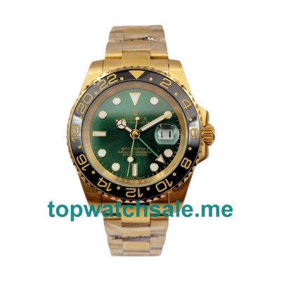 Replica Rolex GMT-Master II 116718 LN UK - 40MM Gold Male Rolex GMT-Master II Replica Watches - Blingwatches.co.uk