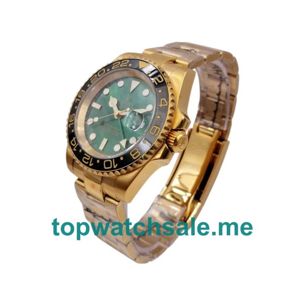 Replica Rolex GMT-Master II 116718 LN UK - 40MM Gold Male Rolex GMT-Master II Replica Watches - Blingwatches.co.uk