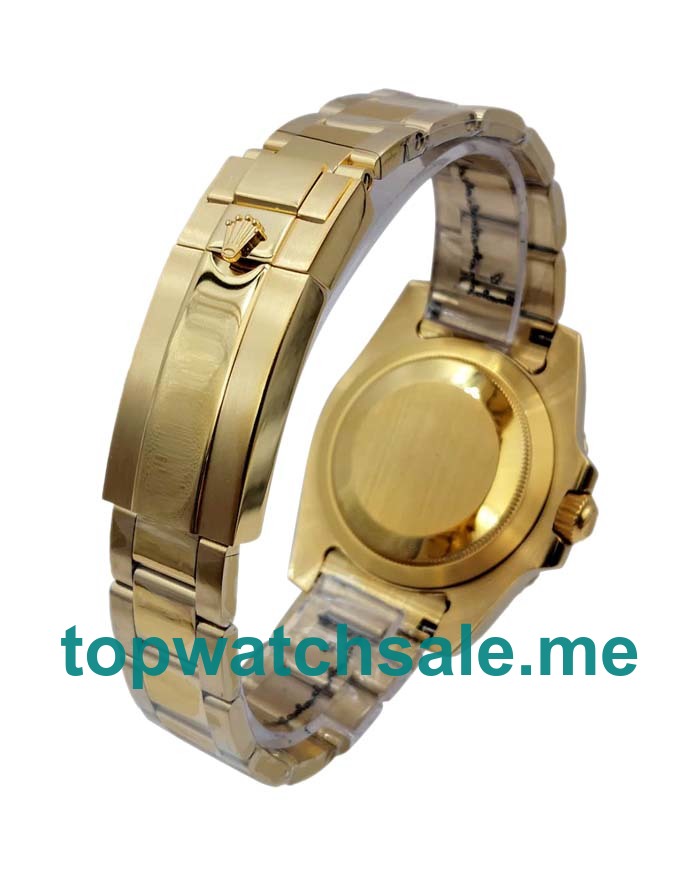 Replica Rolex GMT-Master II 116718 LN UK - 40MM Gold Male Rolex GMT-Master II Replica Watches - Blingwatches.co.uk