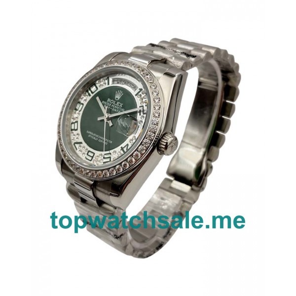 Replica Rolex Day-Date 118346 UK - 36MM Steel Male Rolex Day-Date Replica Watches - Blingwatches.co.uk