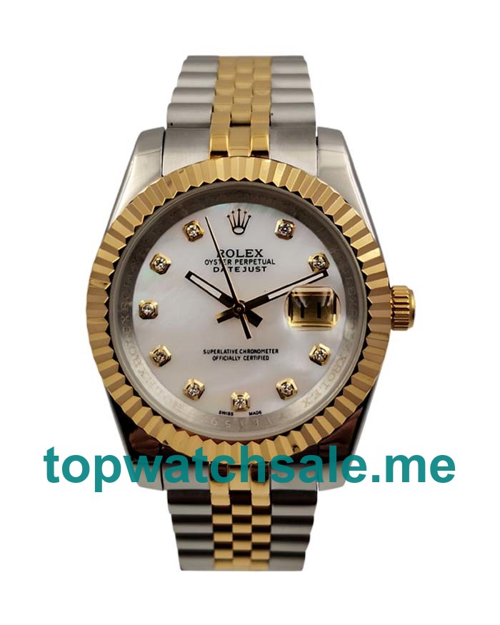 Replica Rolex Datejust 116233 UK - 41MM Steel & Gold Male Rolex Datejust Replica Watches - Blingwatches.co.uk