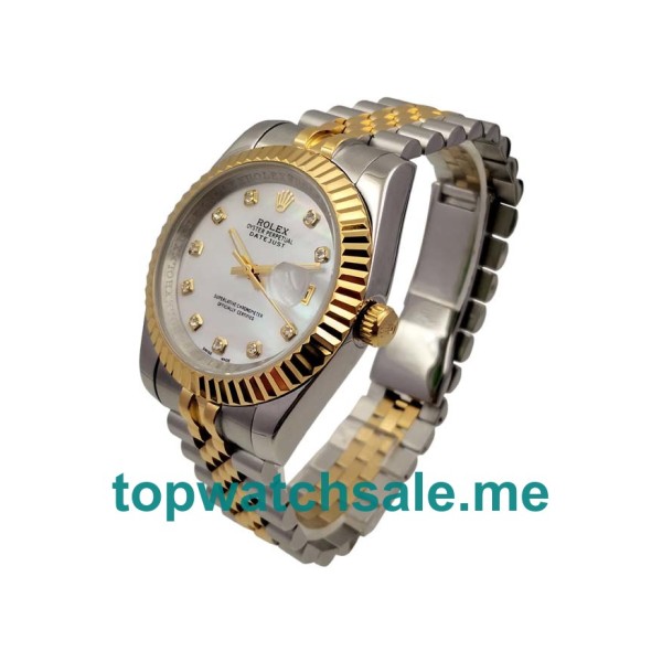 Replica Rolex Datejust 116233 UK - 41MM Steel & Gold Male Rolex Datejust Replica Watches - Blingwatches.co.uk