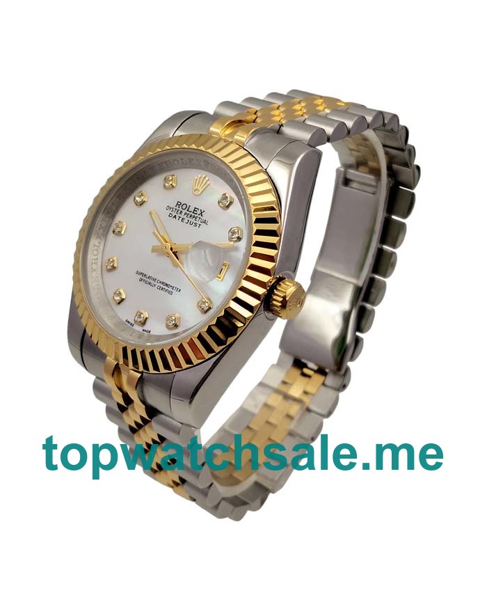 Replica Rolex Datejust 116233 UK - 41MM Steel & Gold Male Rolex Datejust Replica Watches - Blingwatches.co.uk