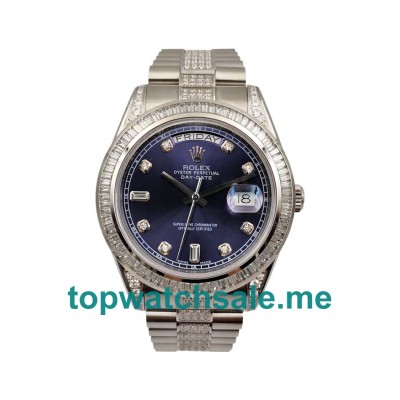 Replica Rolex Day-Date 118346 UK - 41MM Steel Male Rolex Day-Date Replica Watches - Blingwatches.co.uk