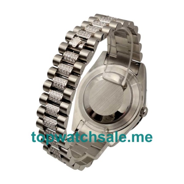 Replica Rolex Day-Date 118346 UK - 41MM Steel Male Rolex Day-Date Replica Watches - Blingwatches.co.uk