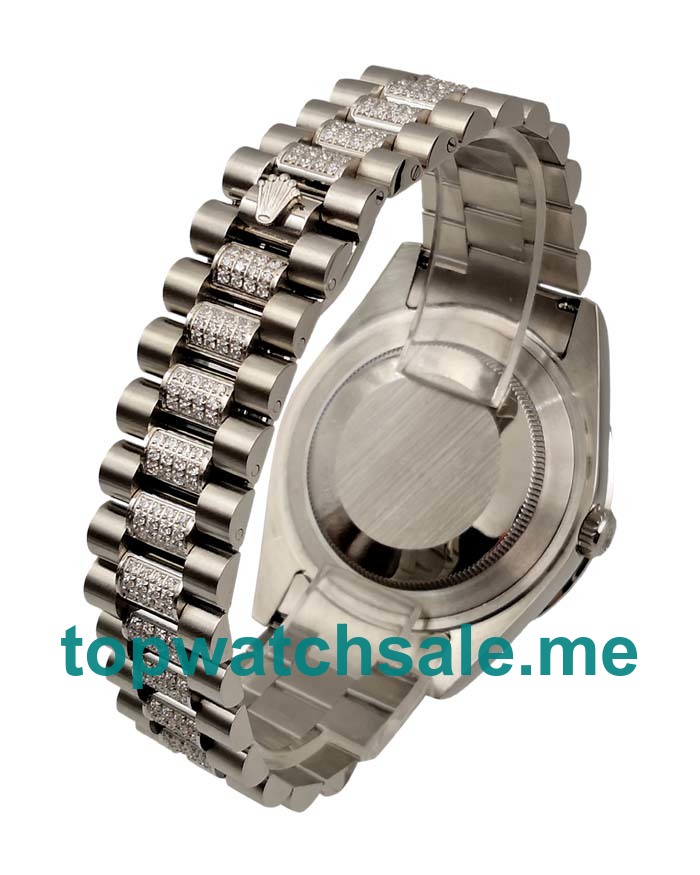 Replica Rolex Day-Date 118346 UK - 41MM Steel Male Rolex Day-Date Replica Watches - Blingwatches.co.uk