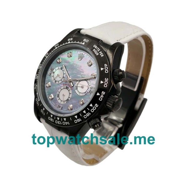 Replica Rolex Daytona 116519 UK - 40MM Steel Male Rolex Daytona Replica Watches - Blingwatches.co.uk