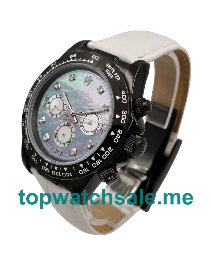 Replica Rolex Daytona 116519 UK - 40MM Steel Male Rolex Daytona Replica Watches - Blingwatches.co.uk