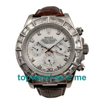 Replica Rolex Daytona 116589BR UK - 40MM Steel Male Rolex Daytona Replica Watches - Blingwatches.co.uk