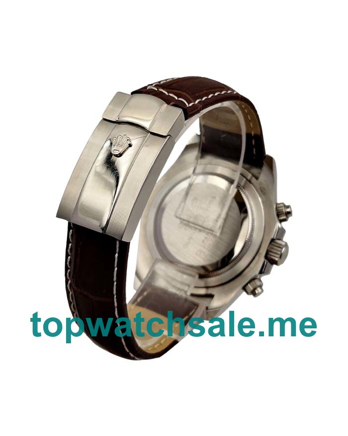Replica Rolex Daytona 116589BR UK - 40MM Steel Male Rolex Daytona Replica Watches - Blingwatches.co.uk