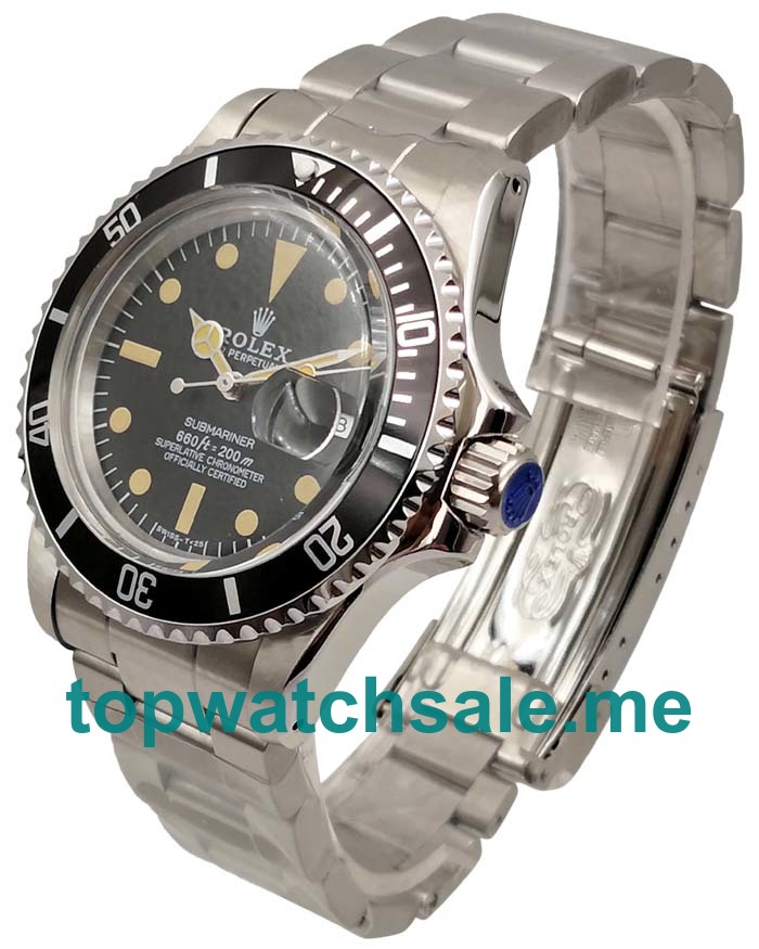 Replica Rolex Submariner 1680 UK - 40MM Steel Men Rolex Submariner Replica Watches - Blingwatches.co.uk