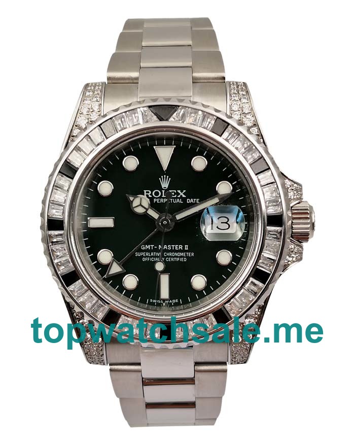 Replica Rolex GMT-Master II 116710LN UK - 40MM Steel Male Rolex GMT-Master II Replica Watches - Blingwatches.co.uk
