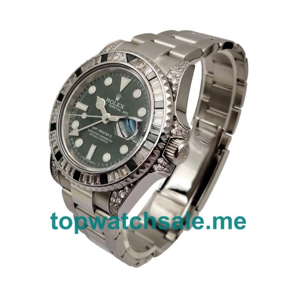 Replica Rolex GMT-Master II 116710LN UK - 40MM Steel Male Rolex GMT-Master II Replica Watches - Blingwatches.co.uk