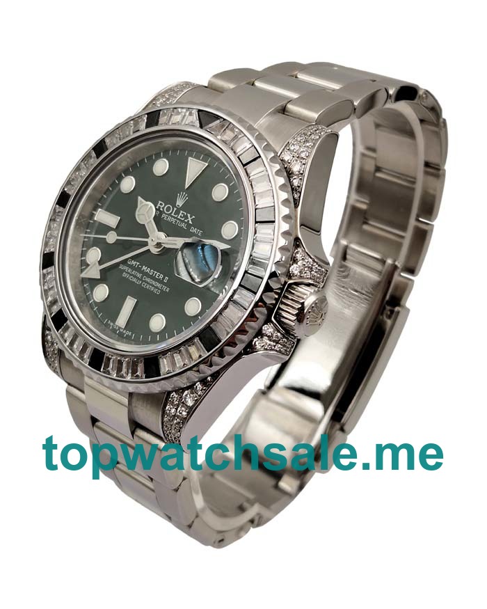 Replica Rolex GMT-Master II 116710LN UK - 40MM Steel Male Rolex GMT-Master II Replica Watches - Blingwatches.co.uk