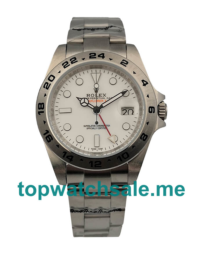 Replica Rolex Explorer II 216570 UK - 40MM Steel Male Rolex Explorer II Replica Watches - Blingwatches.co.uk