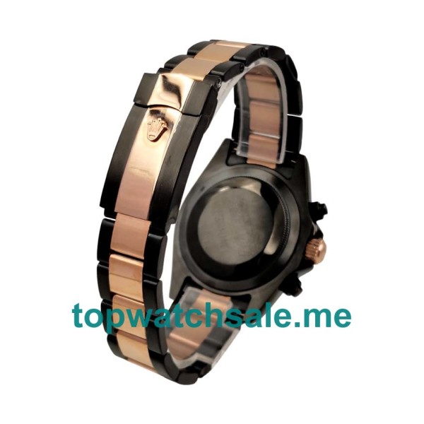 Replica Rolex Daytona 116505 UK - 40MM Steel & Rose Gold Male Rolex Daytona Replica Watches - Blingwatches.co.uk