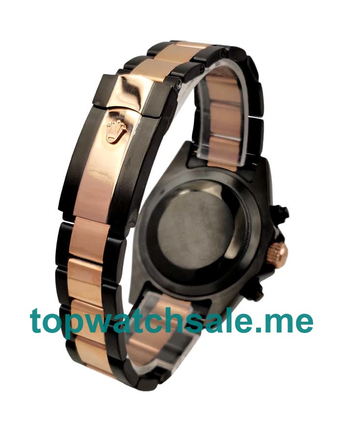 Replica Rolex Daytona 116505 UK - 40MM Steel & Rose Gold Male Rolex Daytona Replica Watches - Blingwatches.co.uk