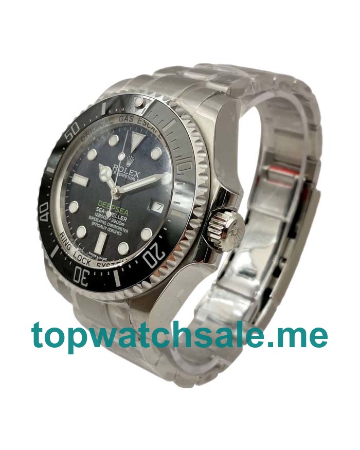 Replica Rolex Sea-Dweller Deepsea 116660 V7 UK - 44MM Steel Male Rolex Sea-Dweller Deepsea Replica Watches - Blingwatches.co.uk