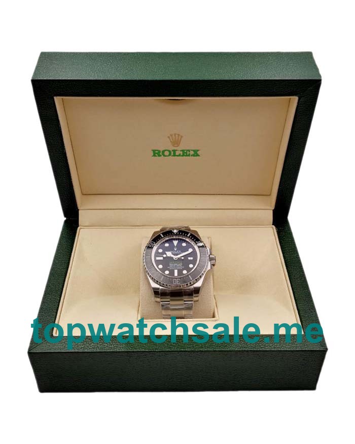 Replica Rolex Sea-Dweller Deepsea 116660 V7 UK - 44MM Steel Male Rolex Sea-Dweller Deepsea Replica Watches - Blingwatches.co.uk