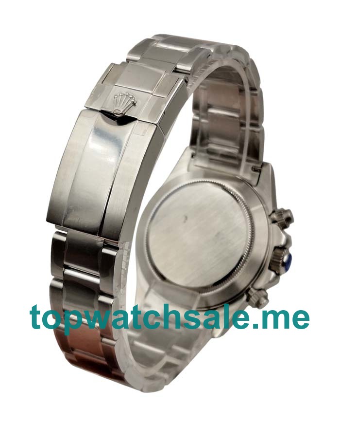 Replica Rolex Daytona 116519 UK - 40MM Steel Male Rolex Daytona Replica Watches - Blingwatches.co.uk