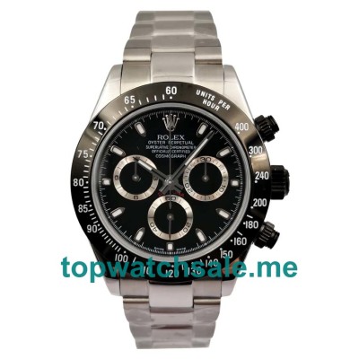 Replica Rolex Daytona 116500 LN UK - 40MM Steel Male Rolex Daytona Replica Watches - Blingwatches.co.uk