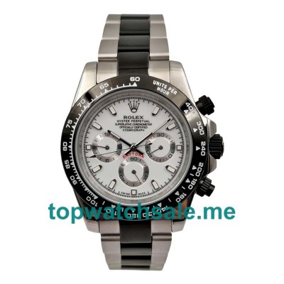 Replica Rolex Daytona 116500 UK - 40MM Steel Male Rolex Daytona Replica Watches - Blingwatches.co.uk