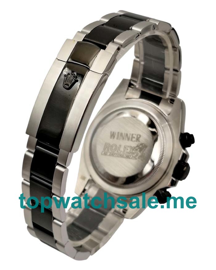 Replica Rolex Daytona 116500 UK - 40MM Steel Male Rolex Daytona Replica Watches - Blingwatches.co.uk