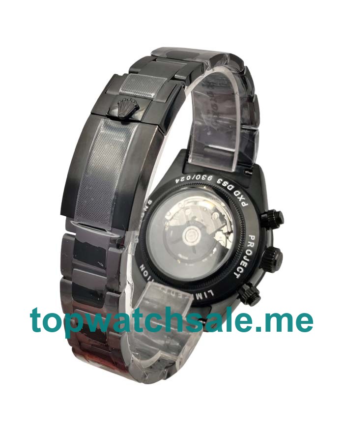 Replica Rolex Daytona 116509 UK - 40MM Steel Male Rolex Daytona Replica Watches - Blingwatches.co.uk
