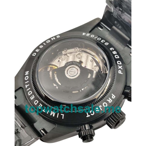 Replica Rolex Daytona 116509 UK - 40MM Steel Male Rolex Daytona Replica Watches - Blingwatches.co.uk