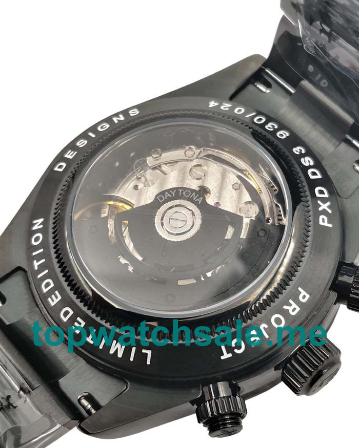 Replica Rolex Daytona 116509 UK - 40MM Steel Male Rolex Daytona Replica Watches - Blingwatches.co.uk