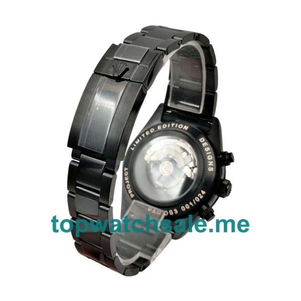 Replica Rolex Daytona 116520 UK - 40MM Steel Male Rolex Daytona Replica Watches - Blingwatches.co.uk
