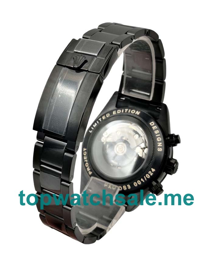Replica Rolex Daytona 116520 UK - 40MM Steel Male Rolex Daytona Replica Watches - Blingwatches.co.uk